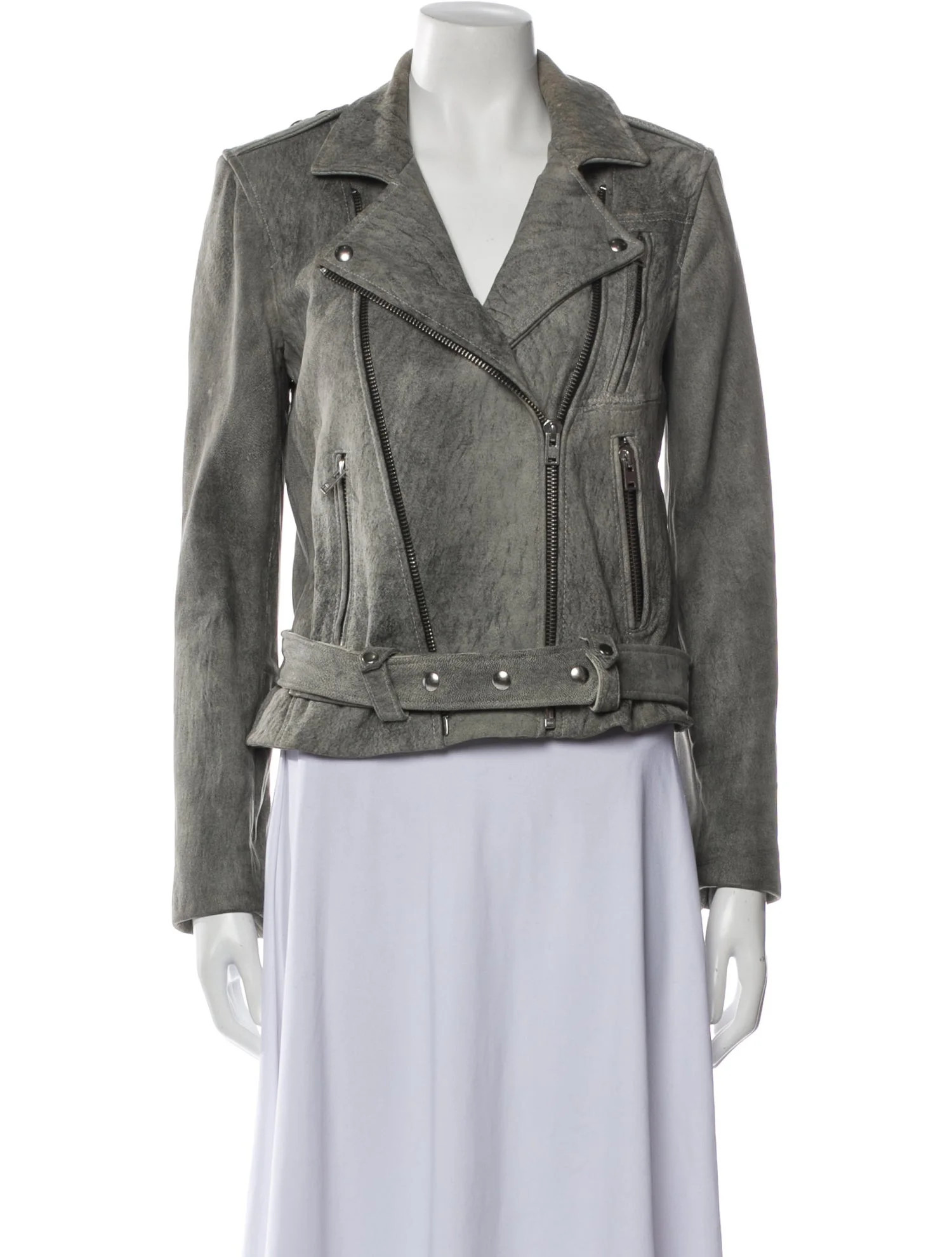 Lamb Leather Biker Jacket | The RealReal