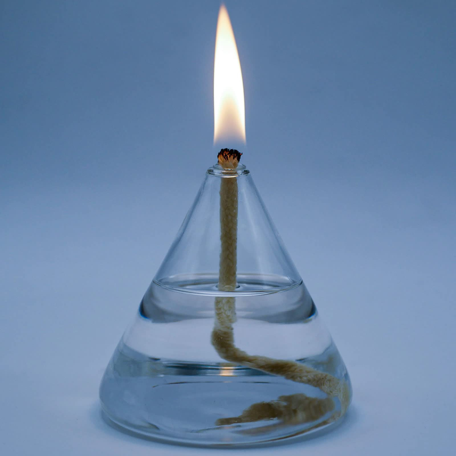 Refillable Liquid Petite Cone Oil lamp - Sturdy Borosillicate Glass Oil Candle (Cone) | Amazon (US)
