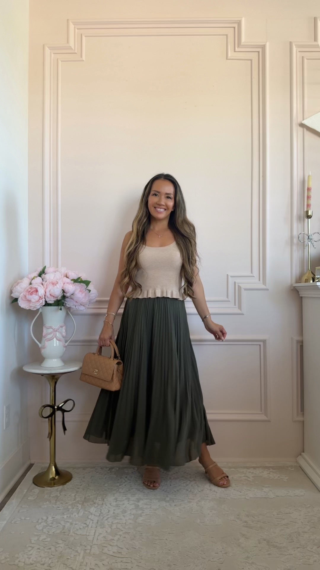 Petite friendly pleated maxi skirt - wearing size xs

#LTKPetite #LTKootd #LTKOver40