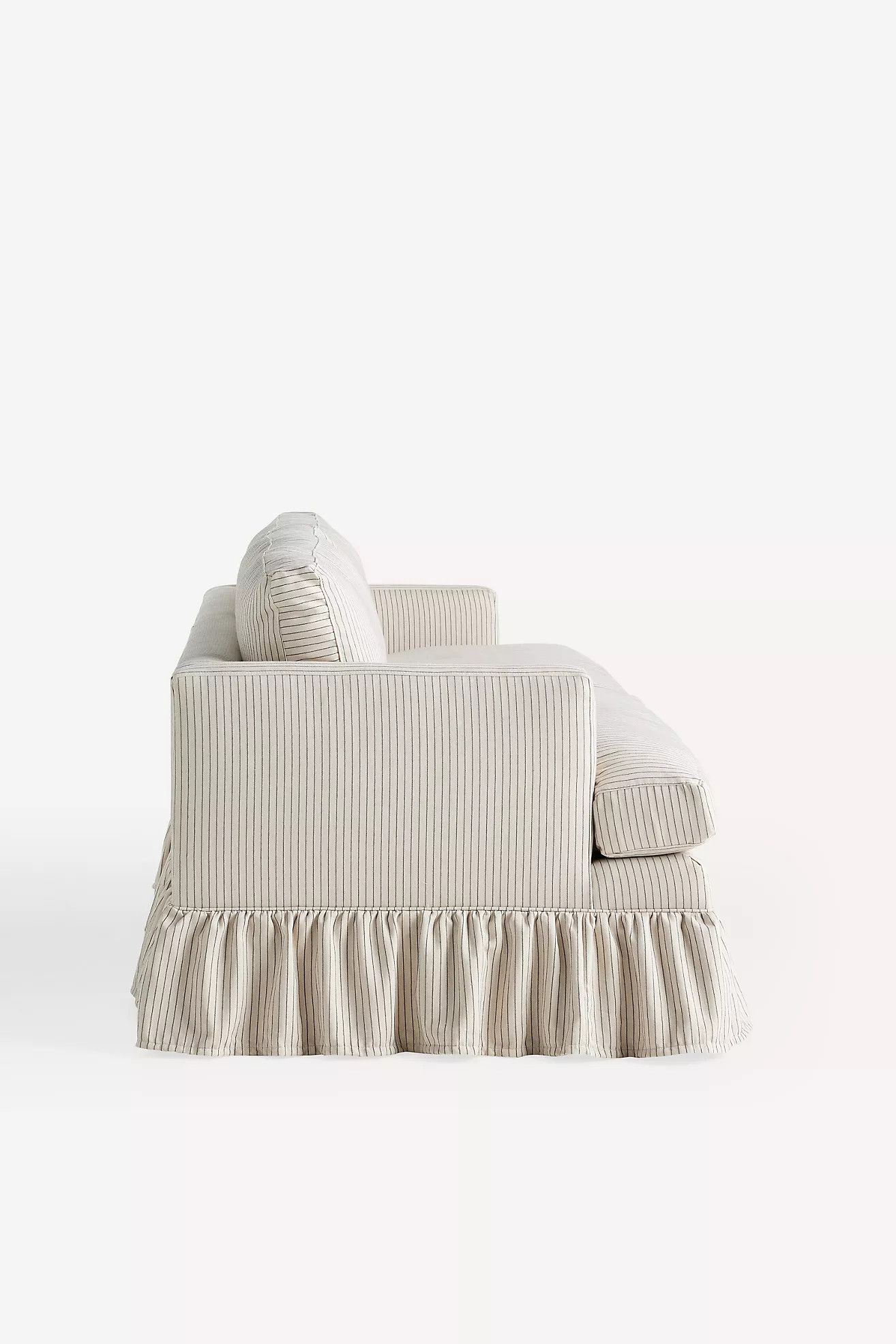 Bowen Sorrento Stripe 83" Ruffle Sofa | Anthropologie (US)