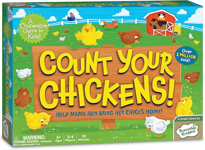 Peaceable Kingdom Count Your Chickens Award Winning Cooperative Counting Game for Kids | Amazon (US)