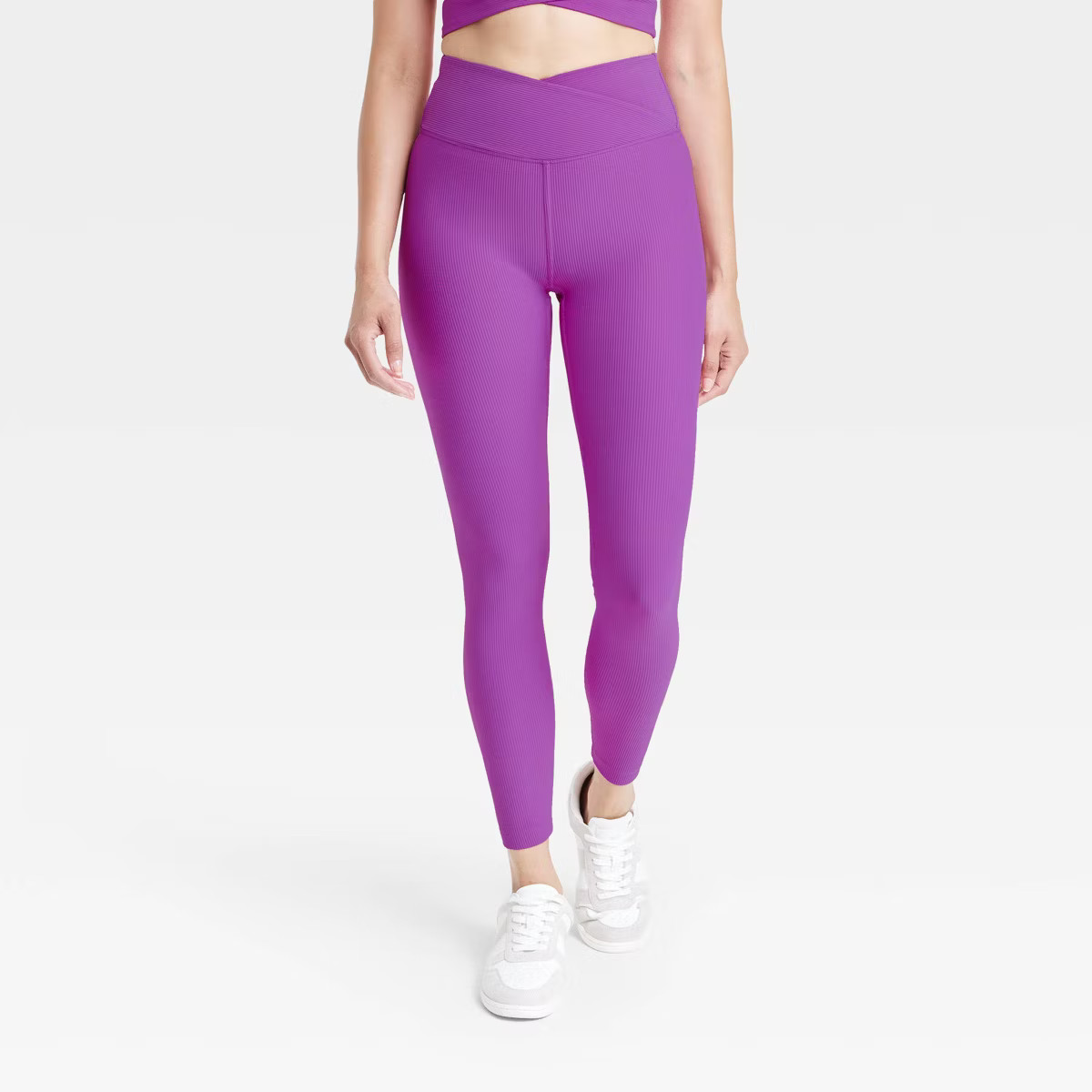 Women's High-Rise Ribbed Leggings - All In Motion™ | Target