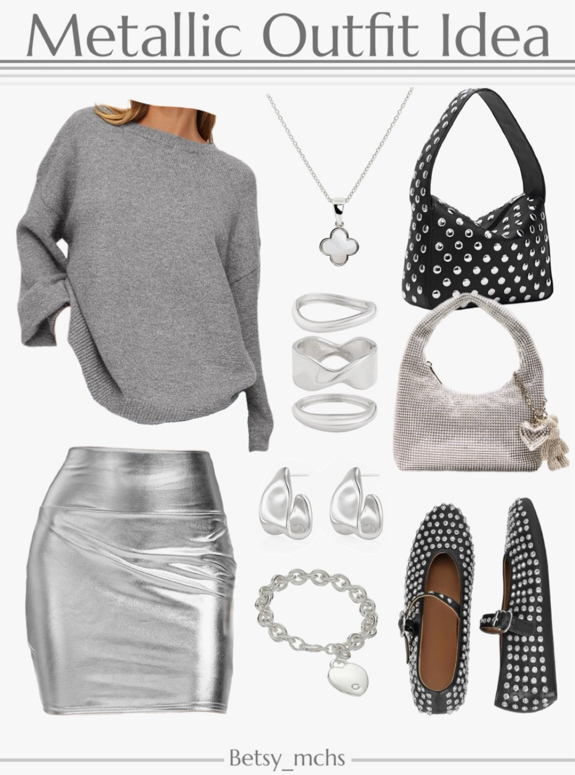 Metallic outfit 

#LTKStyleTip