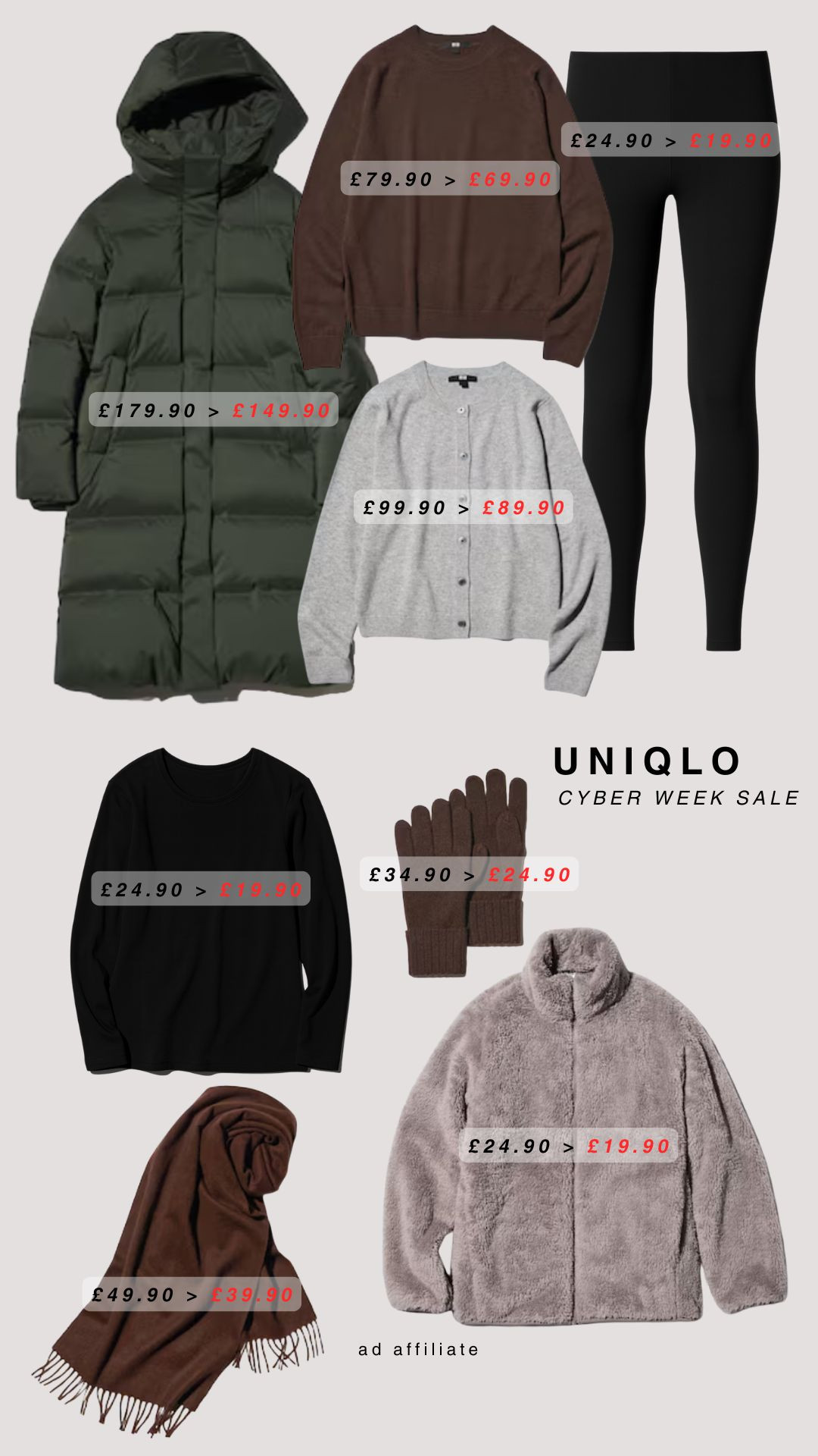Some great Winter Warmers from the Uniqlo Cyber Week Sale! ❄️

Winter Fashion, Winter Style, Winter Outfit, Thermal Wear, Puffer Coat, Cashmere Knitwear, Gloves, Scarf  

 

#LTKCyberWeek #LTKuk #LTKwinter