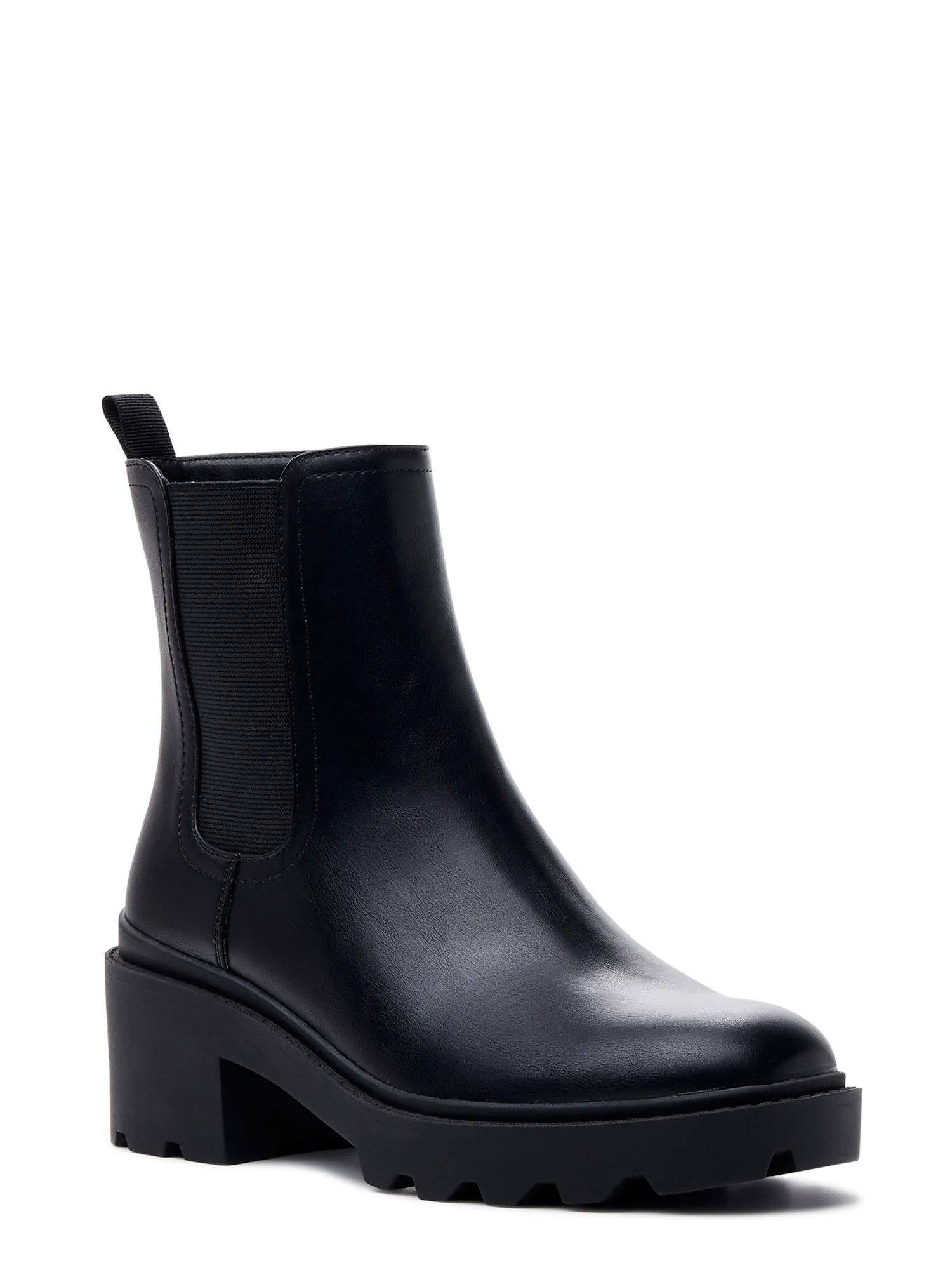 Time and Tru Women's Unit Chelsea Boots - Walmart.com | Walmart (US)