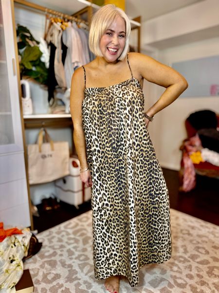 I really wanted this leopard Ganni dress to work. But I feel that my chest is too busty. 
I’m linking other Ganni leopard outfits. Linking my favorite strapless bra  

#LTKMidsize #LTKOver40 #LTKSeasonal