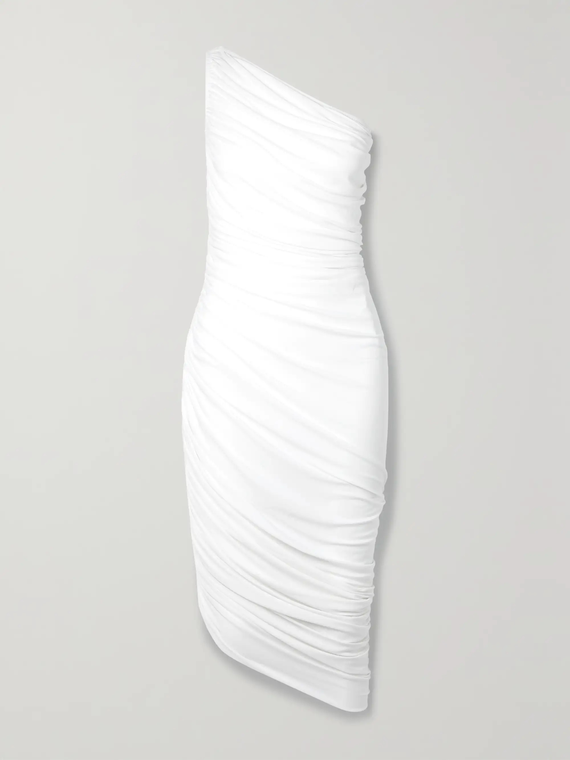 Diana one-shoulder ruched stretch-jersey dress | NET-A-PORTER (US)