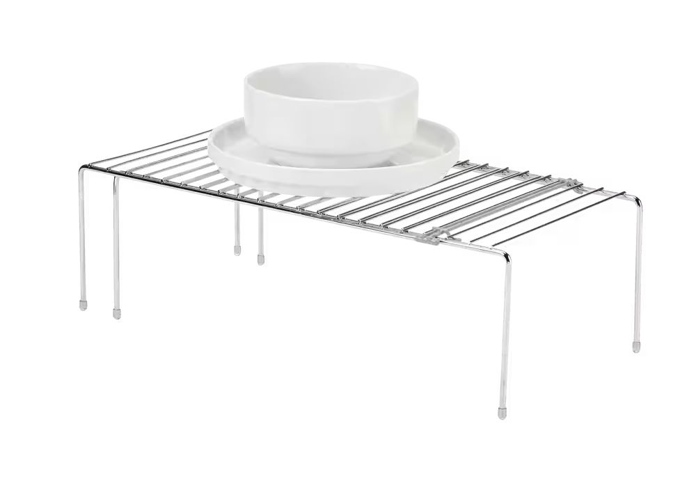 Type A Stay Expandable Storage & Organizer Shelf Rack For Kitchen Cupboard/Cabinet, Chrome#142-55... | Canadian Tire