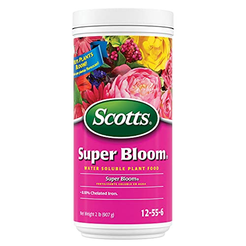 Scotts Super Bloom Water Soluble Plant Food, 2 lb - NPK 12-55-6 - Fertilizer for Outdoor Flowers, Fruiting Plants, Containers and Bed Areas - Feeds Plants Instantly | Amazon (US)