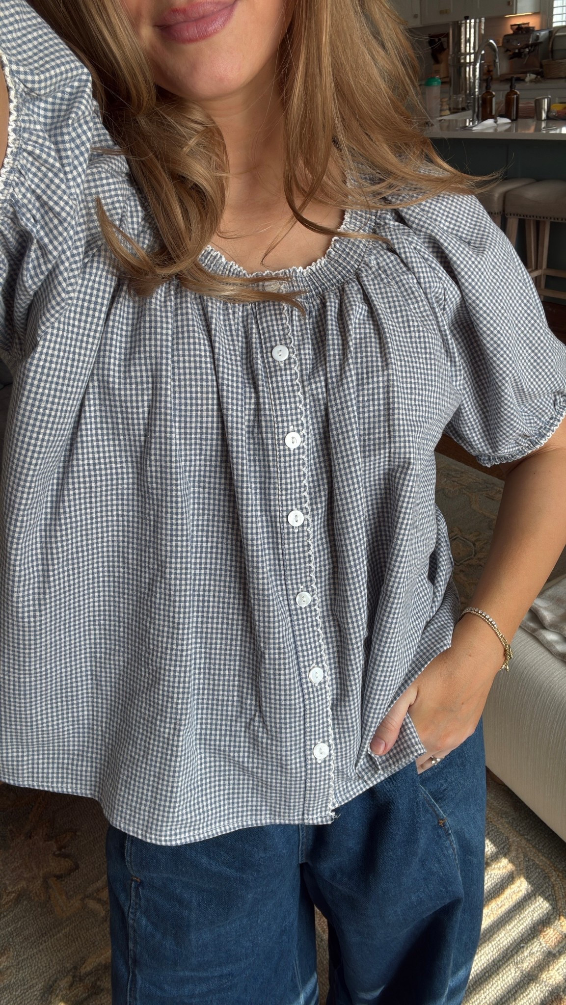 Wearing a medium in the top and small in the bottoms!

#LTKmomlife #LTKootd #LTKgrwm