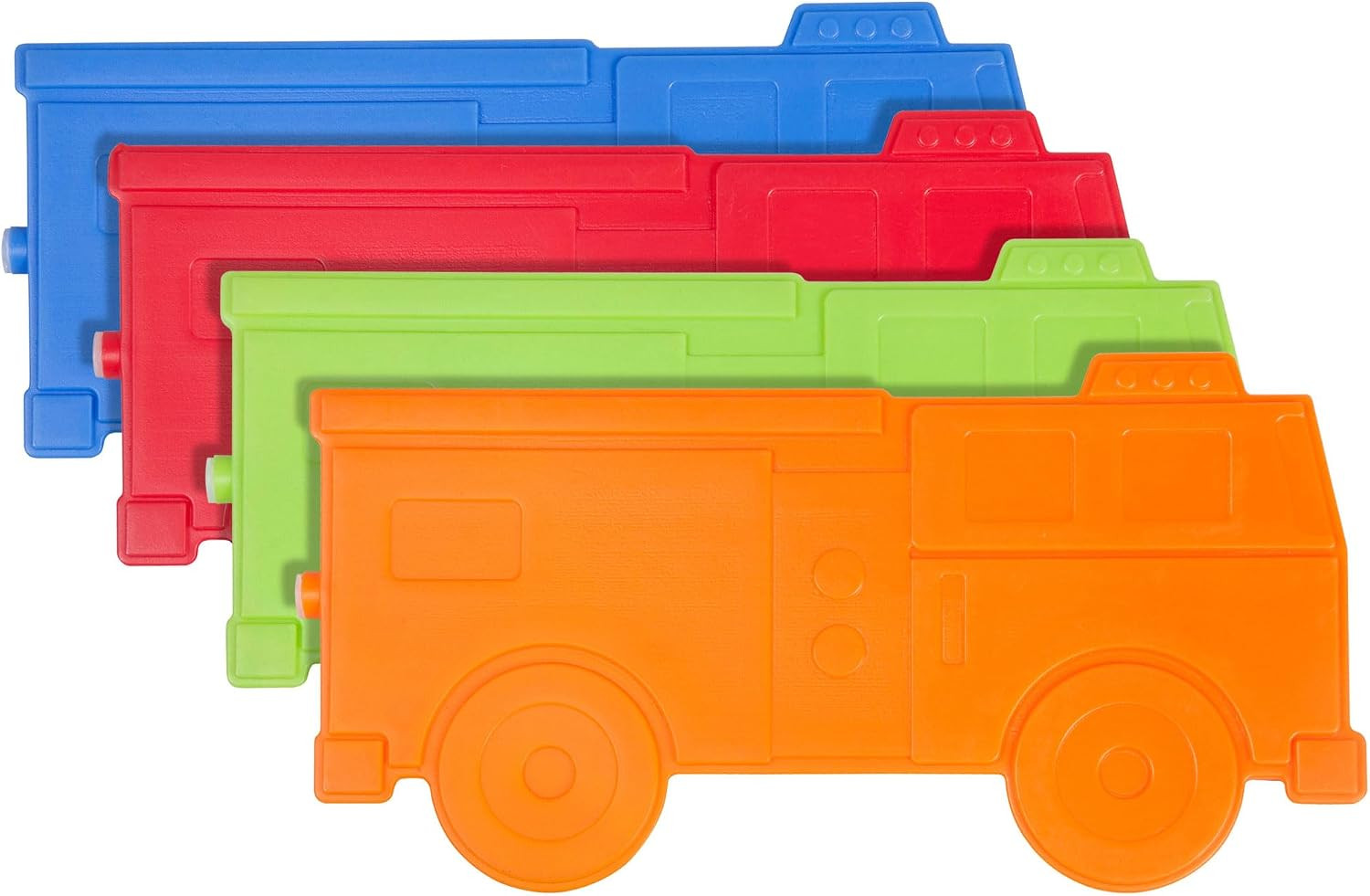 Wildkin Kids Ice Packs (4 Pack) – Slim, Reusable, Keeps Lunch Cool for School/Travel - Fire Truck | Amazon (US)