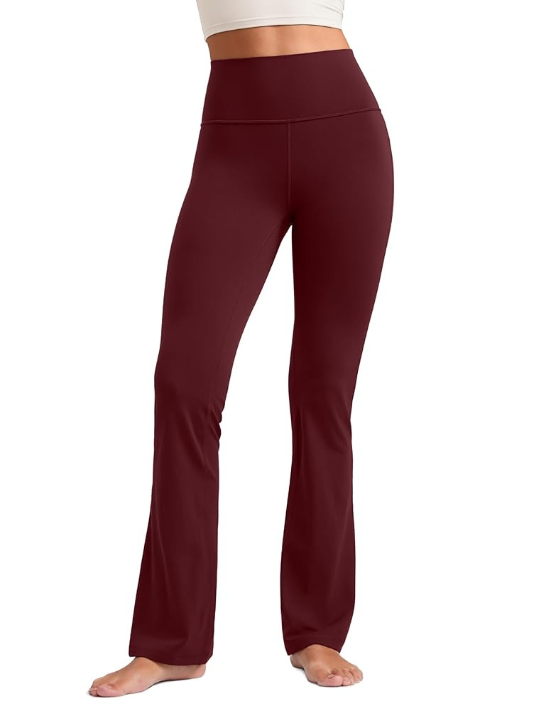 CRZ YOGA Women's Butterluxe Flared Leggings - 29"/31"/32"/33" High Waist Bootleg Trousers Bootcut... | Amazon (UK)