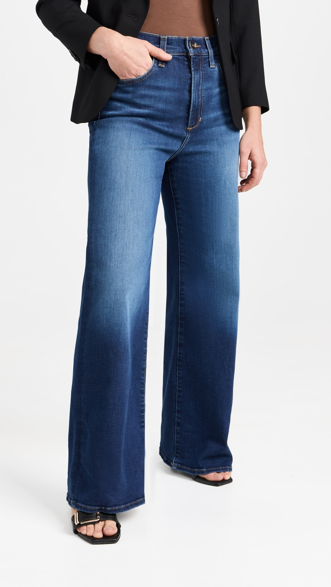 The Mia Petite Wide Leg Jeans | Shopbop