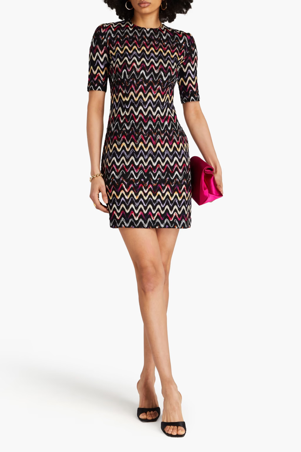 Crochet-knit wool-blend mini dress | The Outnet (US and CA)