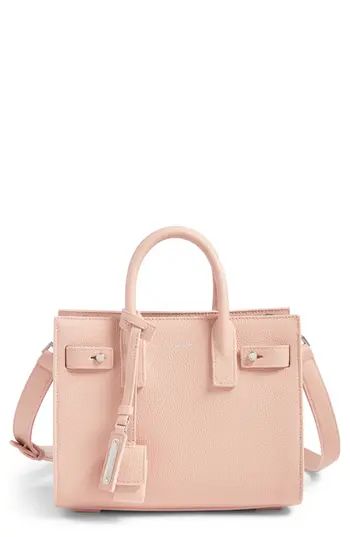 Saint Laurent Nano Sac Du Jour Leather Tote - Pink | Nordstrom