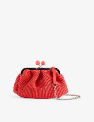 Palmas Small Raffia Clutch | Selfridges