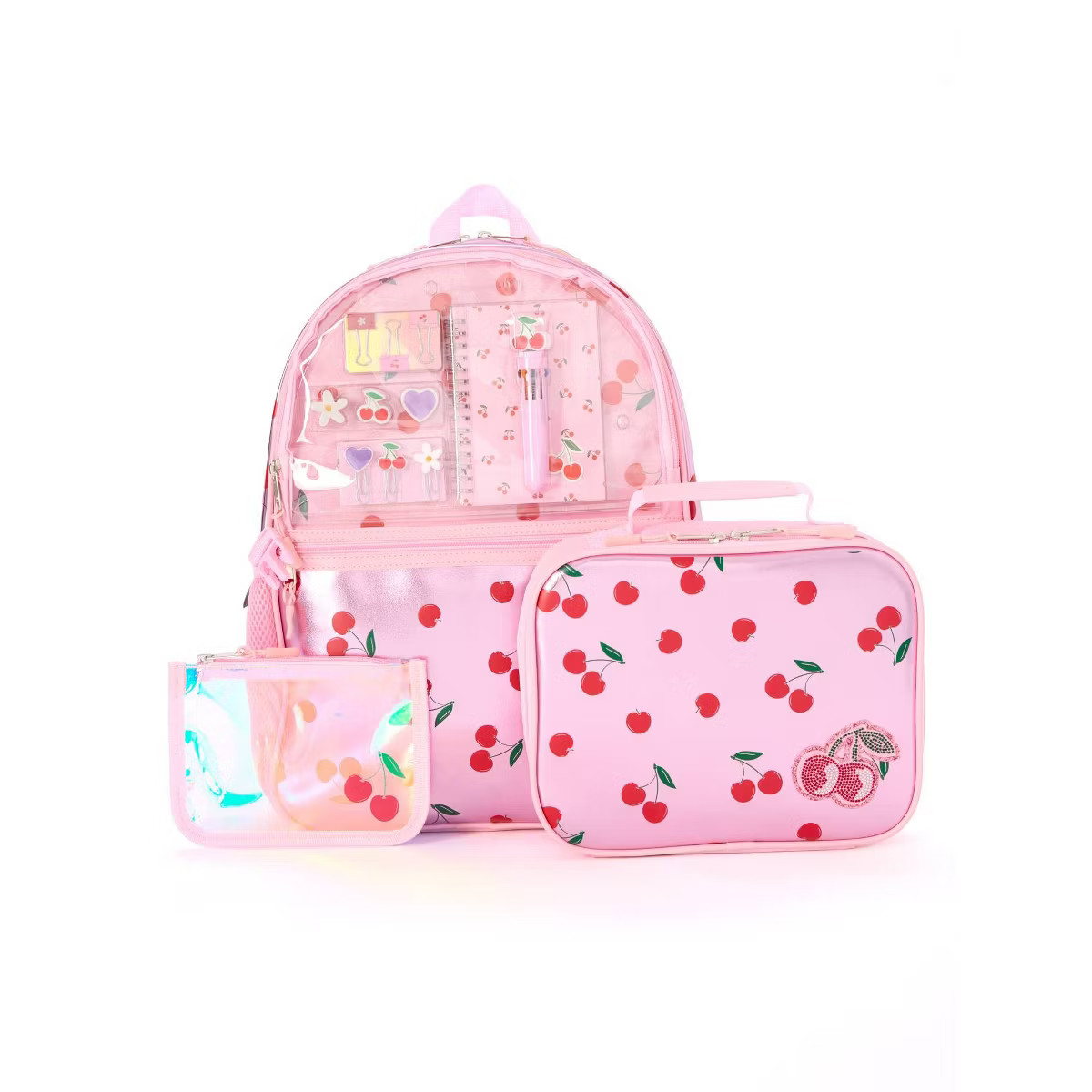 Locker Club Kids' 16L Kids Backpack with Clear Lunch Stationery | Target