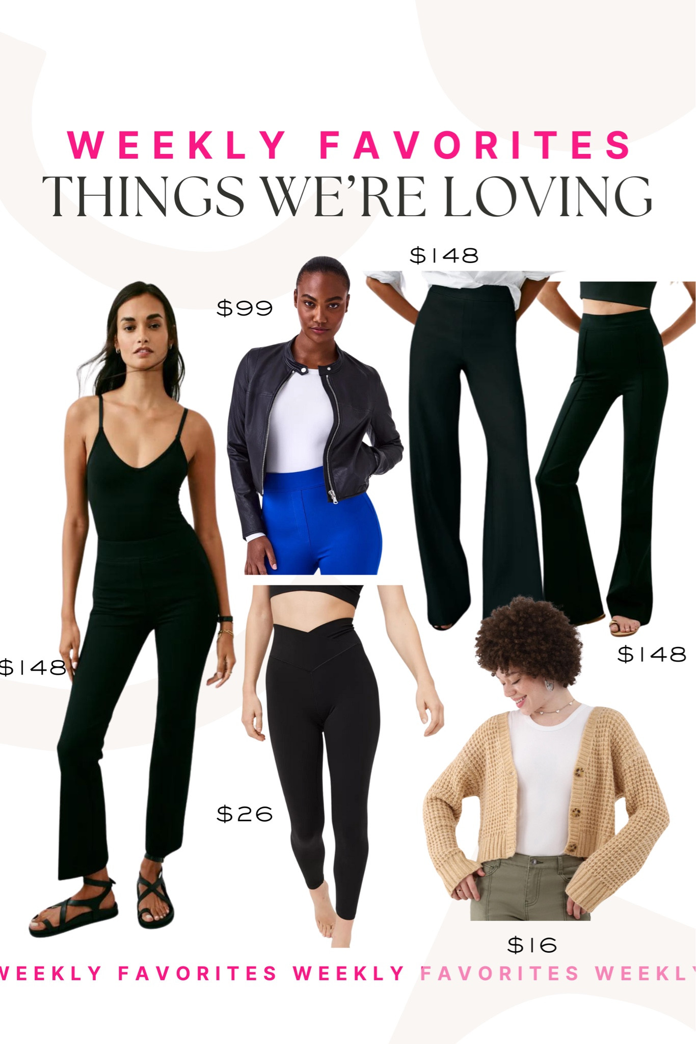 Weekly favorites! We’re loving these spanx styles! The quality is sooo good!

Weekly favorites, spanx leggings, flare leggings, spanx jacket, Walmart fashion 

#LTKFindsUnder100 #LTKStyleTip #LTKSeasonal