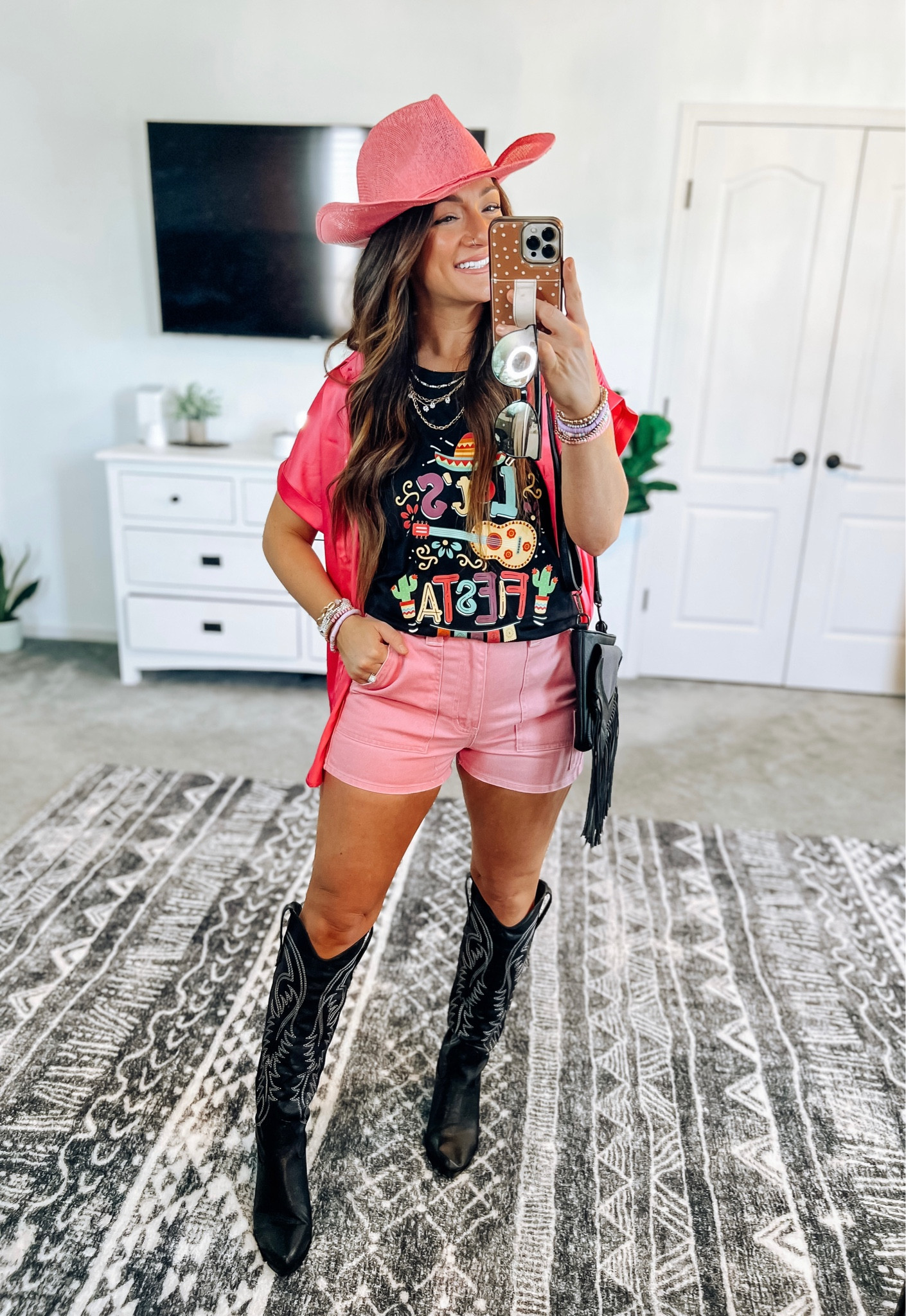 Cinco de mayo vibes! Size up 1-2 in the shorts. I also sized up half size in the boots. Hat 20% off with target circle 💃 

#LTKSeasonal #LTKsalealert #LTKstyletip