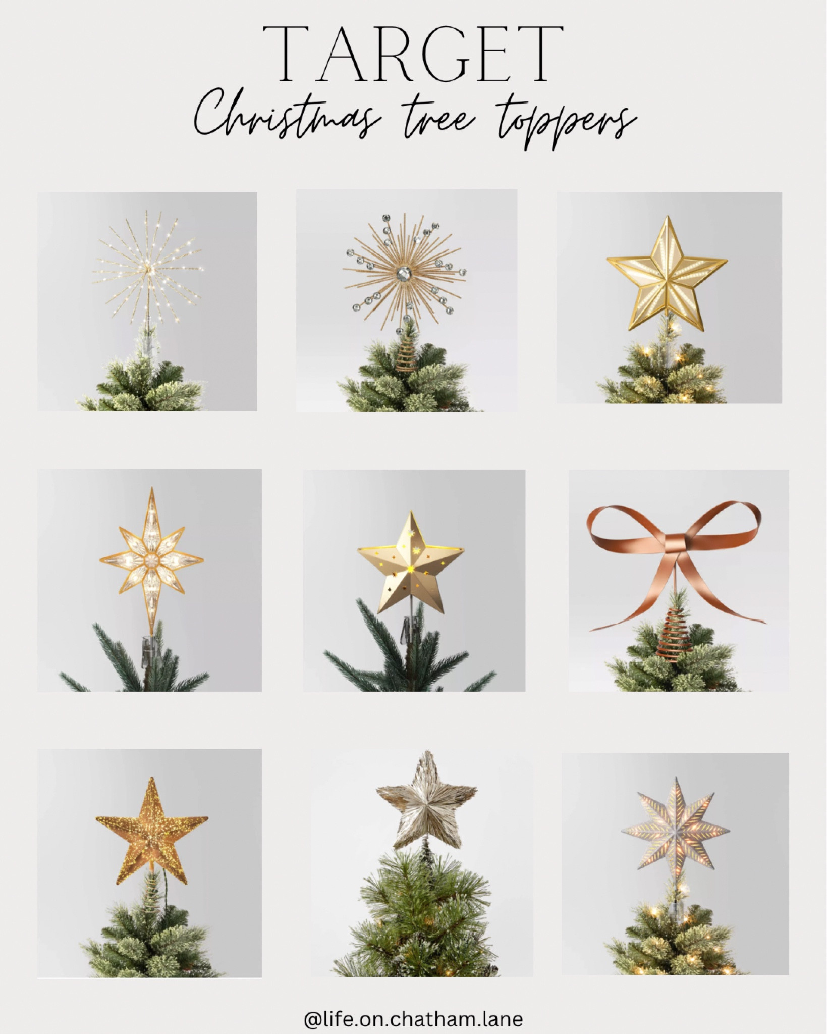 Target Christmas tree toppers! 

Holiday decor, target home, Christmas decor 

#LTKFindsUnder50 #LTKHome #LTKSeasonal