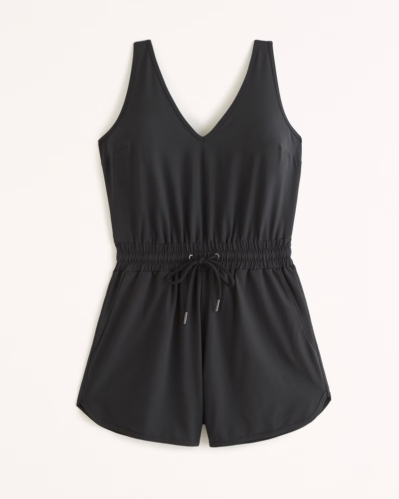 Traveler V-Neck Romper | Abercrombie & Fitch (US)