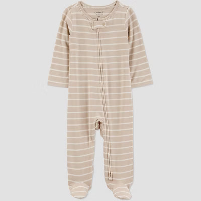 Carter's Just One You® Baby Striped Comfy Soft Sleep N' Play - Brown/White | Target
