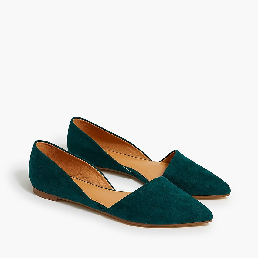 Zoe sueded d'Orsay flats | J.Crew Factory