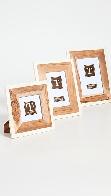 Set of 3 Wood and Bone Photo Frames | Shopbop