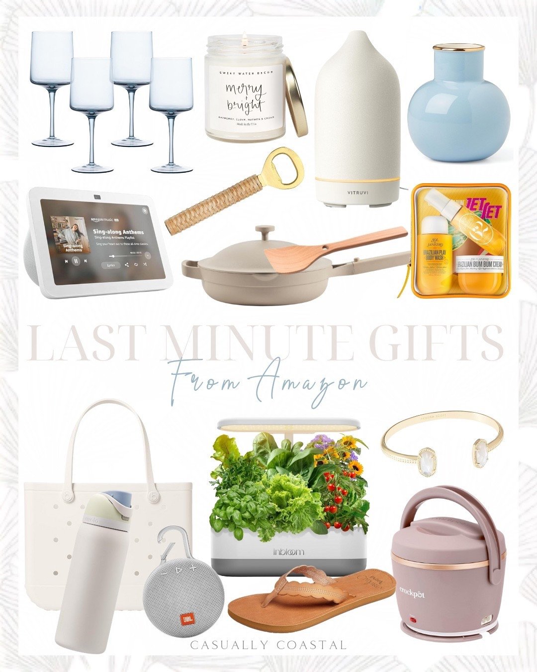 Last Minute Gifts From Amazon

Amazon gift guide, reef cushion Celine flip flop, Kendra Scott cuff bracelet, gold bracelet, 12 pods hydroponics growing system indoor garden, LED grow light and pod kit, our place always pan, ceramic cookware, stone diffuser, essential oil diffuser, sol de janeiro jet set travel shower kit, Kate spade blue make it pop small vase, sweet water decor merry and bright candle, holiday candle, BOGG bag, beach tote, pool tote, JBL clip 3 portable Bluetooth speaker, crock pot 20 ounce electric lunch box, portable food warmer, blue square wine glasses, brass handle bottle opener, echo show 8, owala insulated stainless steel water bottle 

#LTKGiftGuide #LTKFindsUnder50 #LTKFindsUnder100