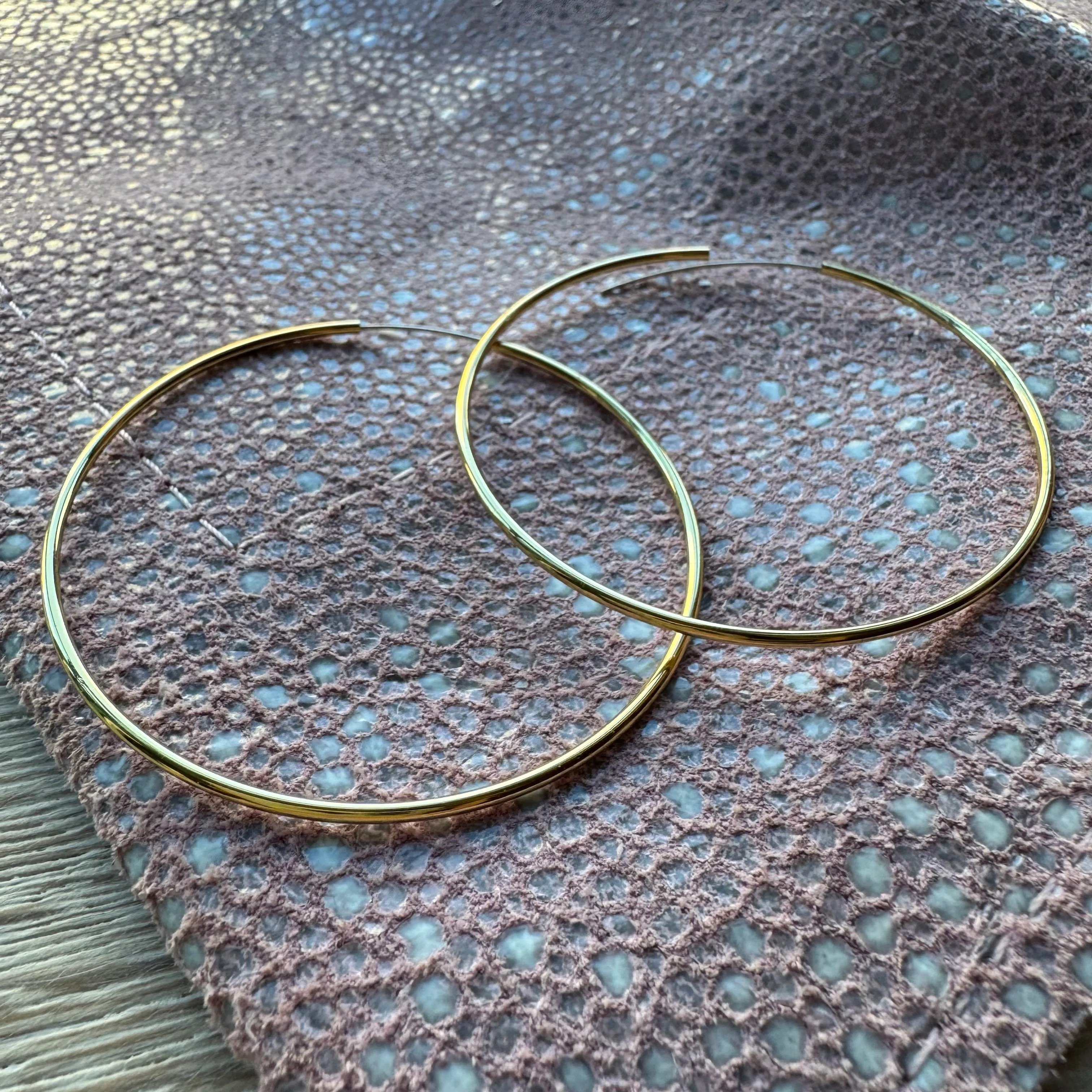 Paper Thin Gold Hoops | Erin McDermott Jewelry