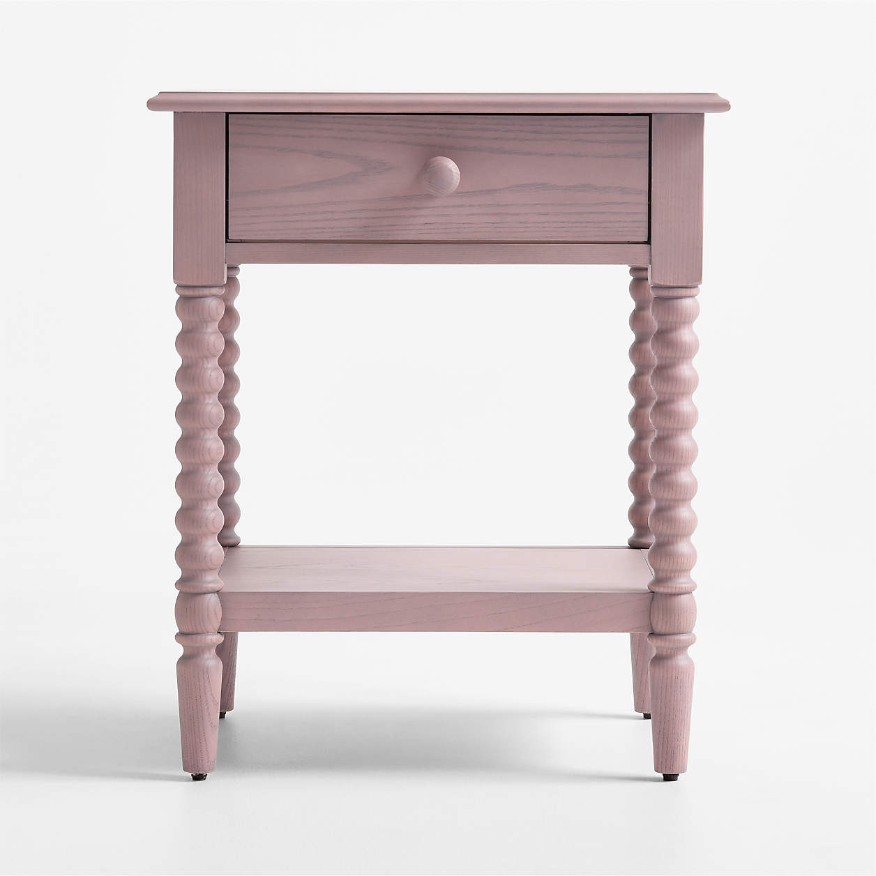 Jenny Lind Dyed Lilac Rose Wood Kids Nightstand with Drawer + Reviews | Crate & Kids | Crate & Barrel