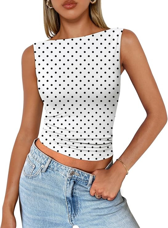 Trendy Queen Women Going Out Summer Tank Tops Spring Casual Basic Cute 2026 Sleeveless Shirt Vaca... | Amazon (US)