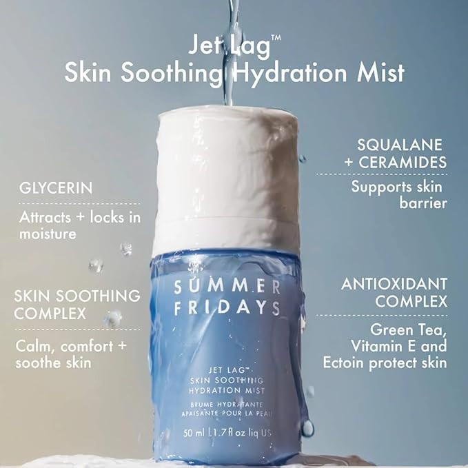Summer Fridays Jet Lag Skin Soothing Hydration Face Mist - Ultra-Fine Facial Spray & Hydrating Mi... | Amazon (US)