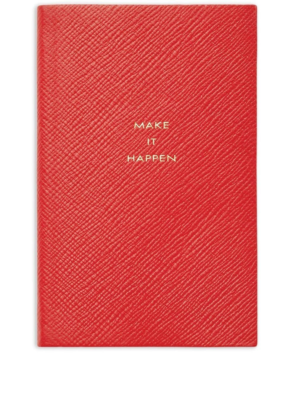 Smythson Make It Happen leather notebook - Red | Farfetch Global