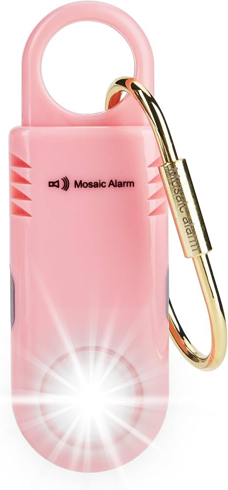 Rechargeable 135dB Personal Safety Alarm Strobe Light Loud Sound Non Slip Grip Keychain SOS Siren... | Amazon (US)