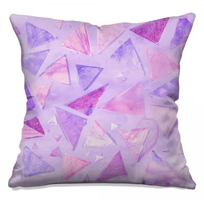 Triangular Abstract Shapes Double Sided Throw Pillows | Wayfair North America