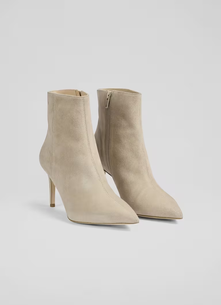 Aster Light Taupe Stiletto Ankle Boot | L.K. Bennett (UK)