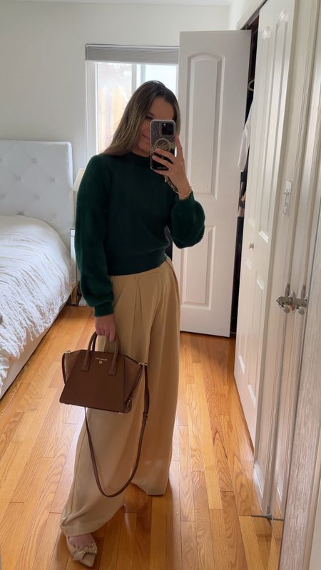 Beige pants are true to size / wearing sz small
Green sweater is true to size / wearing sz small. It is slightly cropped



Fall fashion fall outfits fall outfit fashion over 40 fashion over 50 minimalistic style mom fashion holiday outfit

#LTKGiftGuide #LTKHolidaySale #LTKHoliday