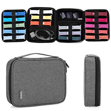 Teamoy Watch Band Storage Case Holds 26 Watch Straps, Travel Organizer Bag Compatible for All Series | Walmart (US)