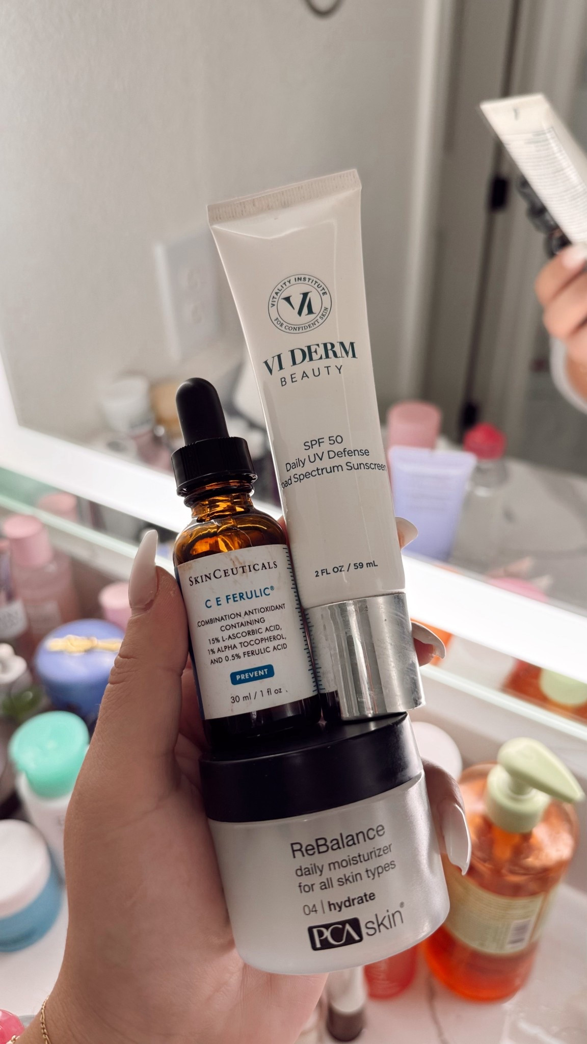 My post dermaplaning products that I use!! First is the vitamin c serum, then my moisturizer, followed by my sunscreen! I’ll also include my favorite dermaplaning tool! 1000/10 recommend! #skincare #beauty #beautytools 

#LTKFindsUnder100 #LTKFindsUnder50 #LTKBeauty