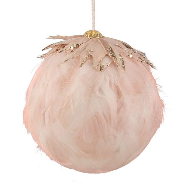 Northlight 8" Pink Glitter Feather Hanging Christmas Ornament | Walmart (US)