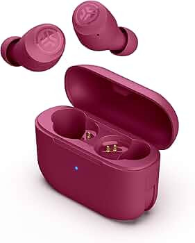 JLab Go Air Pop True Wireless Bluetooth Earbuds & Charging Case - Dark Pink, Dual Connect, IPX4 S... | Amazon (US)