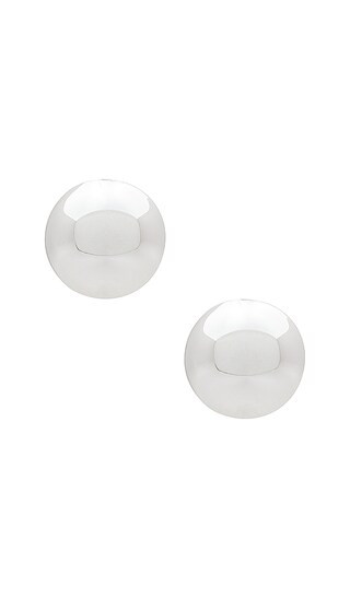 Aurora Large Studs in Silver | Revolve Clothing (Global)