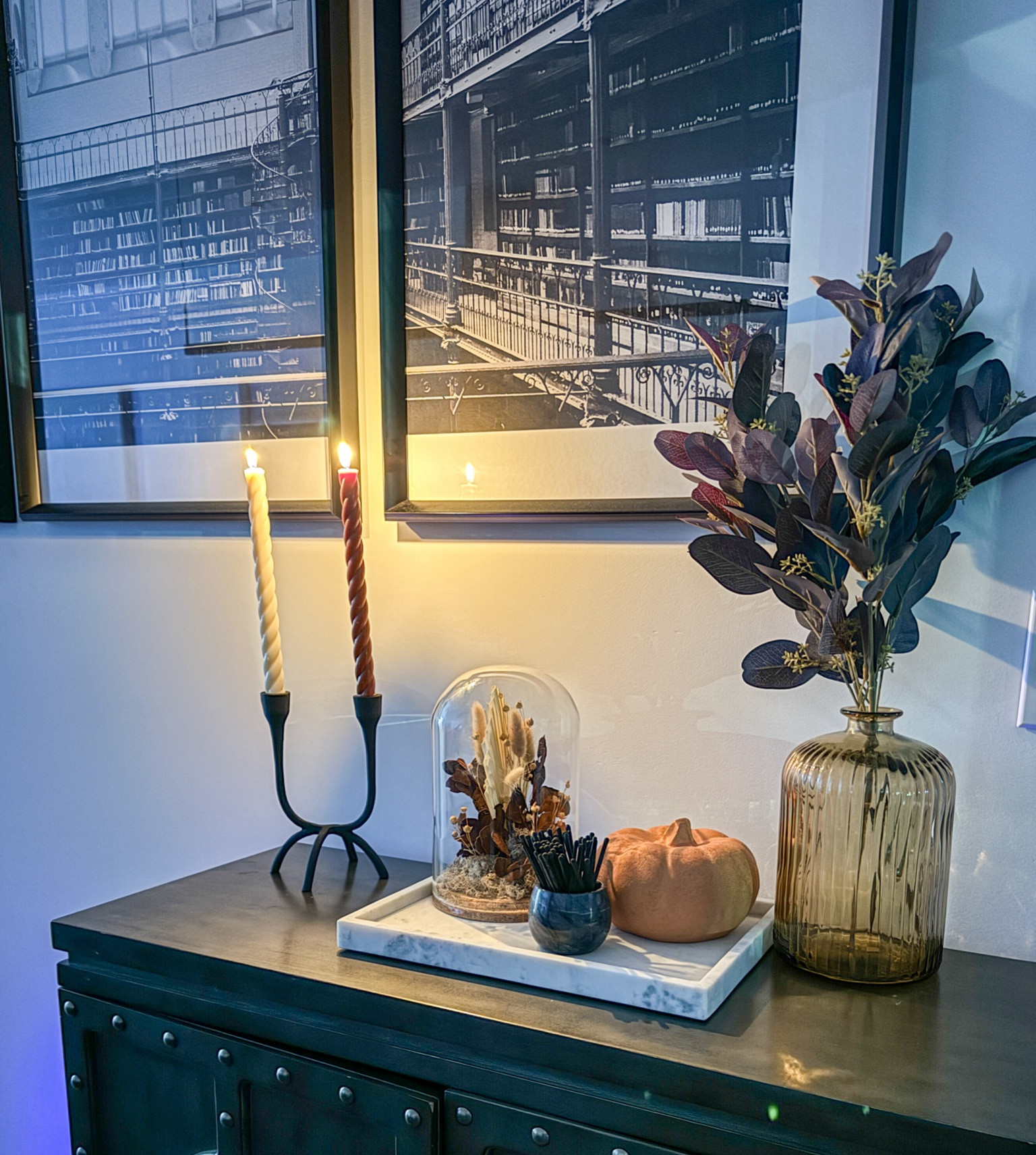 Fall , home decor, target , autumn , halloween, Fall home decor at Target, Autumn Autumn-inspired, entry way table. Candle holder matches fall candles cozy home 🦉🍁🎃👻🖤

#LTKFallSale #LTKStyleTip #LTKHome