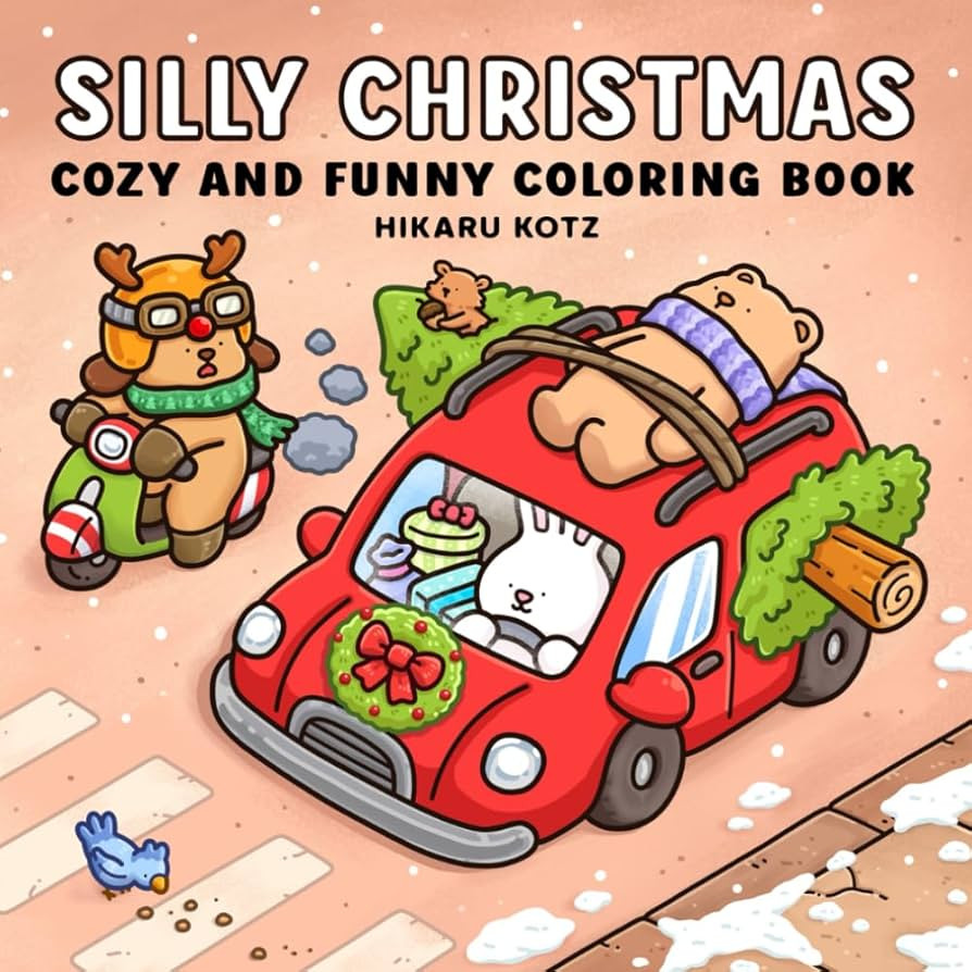 Silly Christmas: Cozy and Funny Coloring Book for Adults and Teens (Silly Funny Coloring Book) | Amazon (US)
