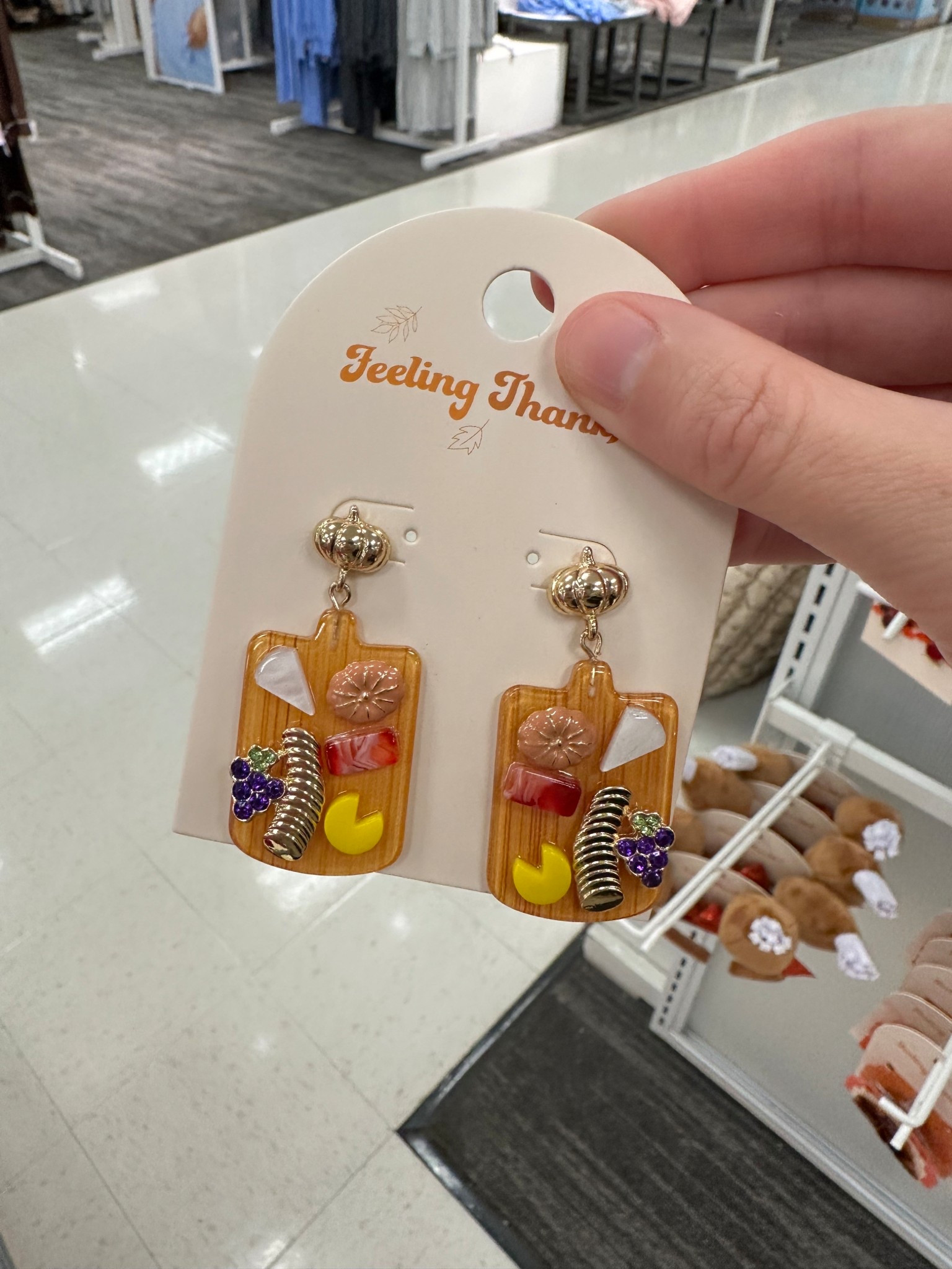 The cutest little themed earrings!! 

🍎🥖🧀🥗

#LTKStyleTip #LTKSeasonal #LTKFindsUnder50