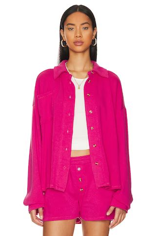 Chaser Malone Button Down in Fuchsia from Revolve.com | Revolve Clothing (Global)