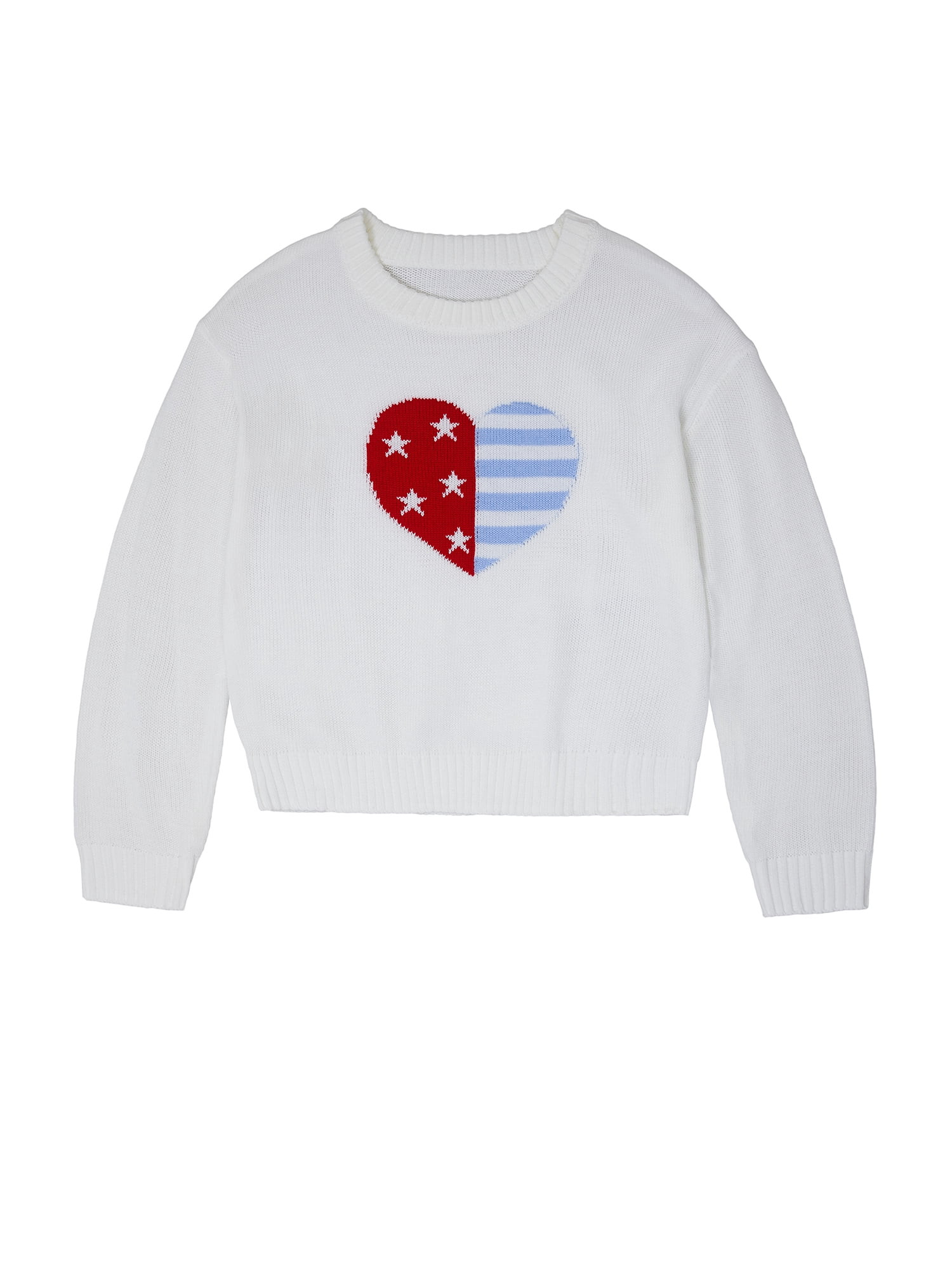 Way to Celebrate Girls Americana Sweater, sizes 4-18 - Walmart.com | Walmart (US)