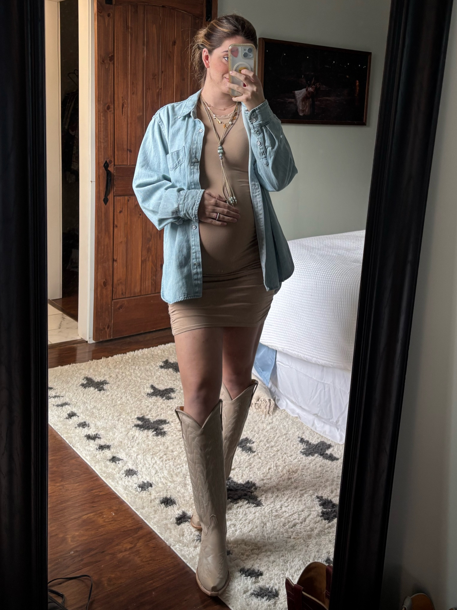 Date night fit 🤍 comfy casual but cute! Getting dressed this pregnant is hard 😂 dress is old Vestique but linked some similar options from pinkblush!

#LTKBump #LTKxVICI #LTKMostLoved