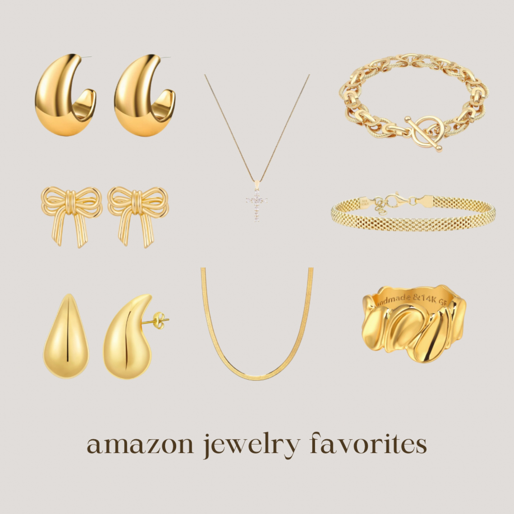 some of my favorite jewelry from amazon! these are my everyday pieces that elevate my outfits 🤍

#LTKworkwear #LTKfindsunder50 #LTKstyletip